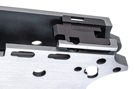 Bomber CNC Aluminum TIKI Style Slide & Frame Kit For Marui TM V10 GBB Series-Miami Vice Version ( With Silver Barrel )