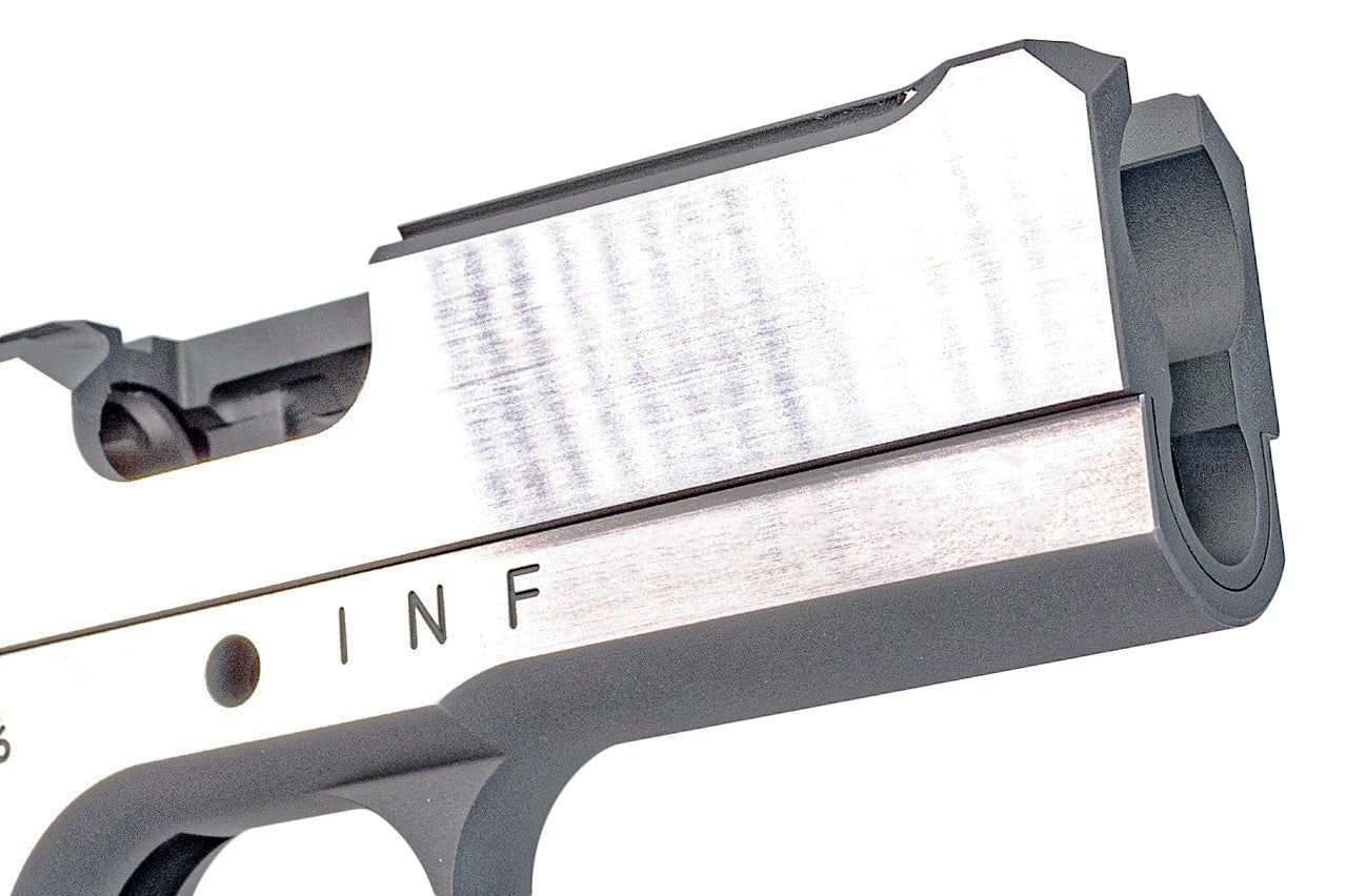 Bomber CNC Aluminum TIKI Style Slide & Frame Kit For Marui TM V10 GBB Series-Miami Vice Version ( With Silver Barrel )