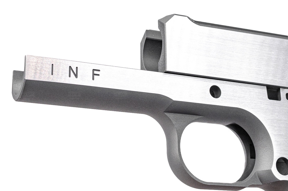 Bomber CNC Aluminum TIKI Style Slide & Frame Kit For Marui TM V10 GBB Series-Miami Vice Version ( With Silver Barrel )