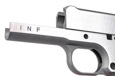 Bomber CNC Aluminum TIKI Style Slide & Frame Kit For Marui TM V10 GBB Series-Miami Vice Version ( With Silver Barrel )