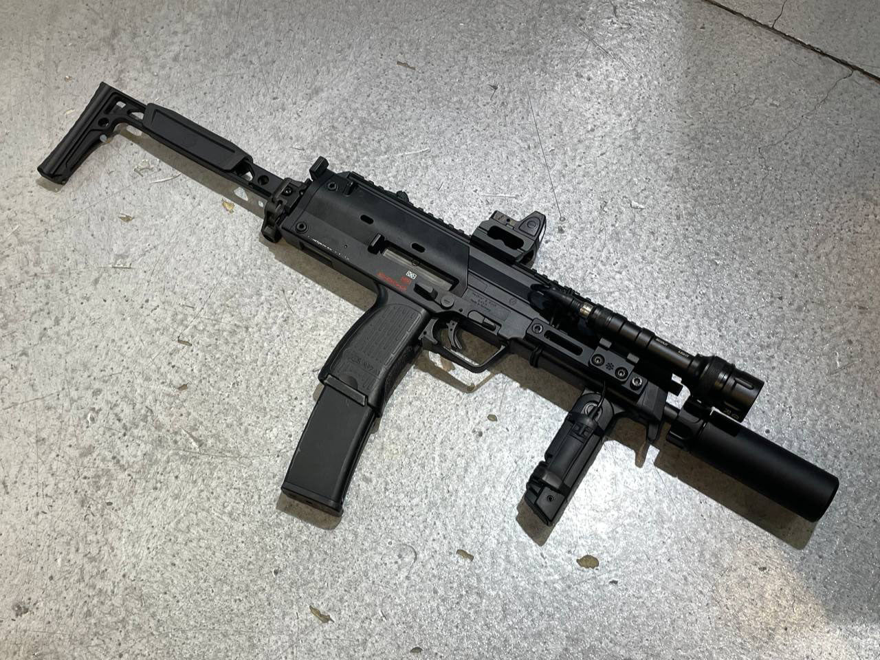 Bow Master M1913 20mm Picatinny Rail Stock Adapter For UMAREX / VFC MP7 GBB