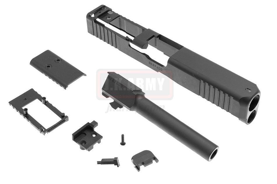 Bomber CNC Steel Model 17 MOS Slide Kit for Umarex / VFC G17 Gen5 GBB Series Limited ( Black )