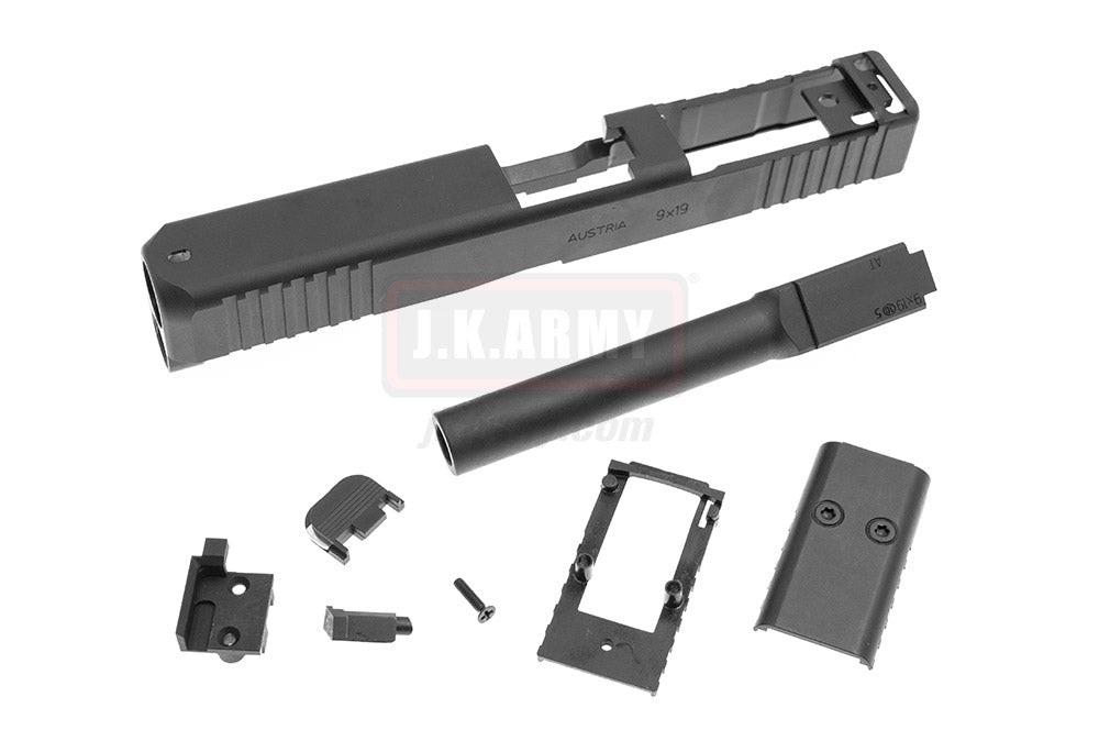 Bomber CNC Steel Model 17 MOS Slide Kit for Umarex / VFC G17 Gen5 GBB Series Limited ( Black )