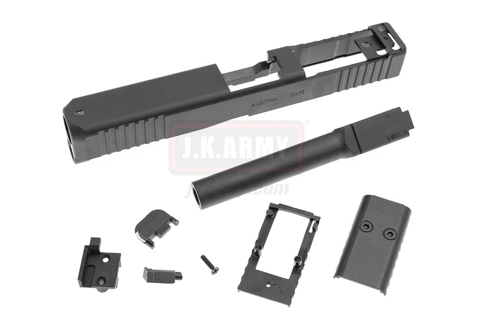 Bomber CNC Steel Model 17 MOS Slide Kit for Umarex / VFC G17 Gen5 GBB Series Limited ( Black )