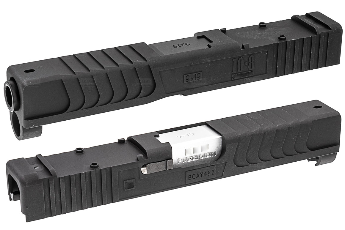 Bomber 10-8 19 RMR Slide Kit KK* Barrel For Tokyo Marui TM G Model 19 Gen4 GBBP Series-Silver