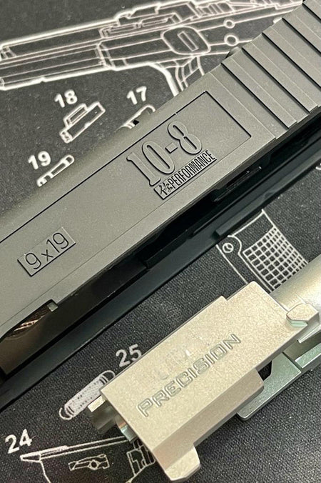 Bomber 10-8 19 RMR Slide Kit KK* Barrel For Tokyo Marui TM G Model 19 Gen4 GBBP Series-Silver