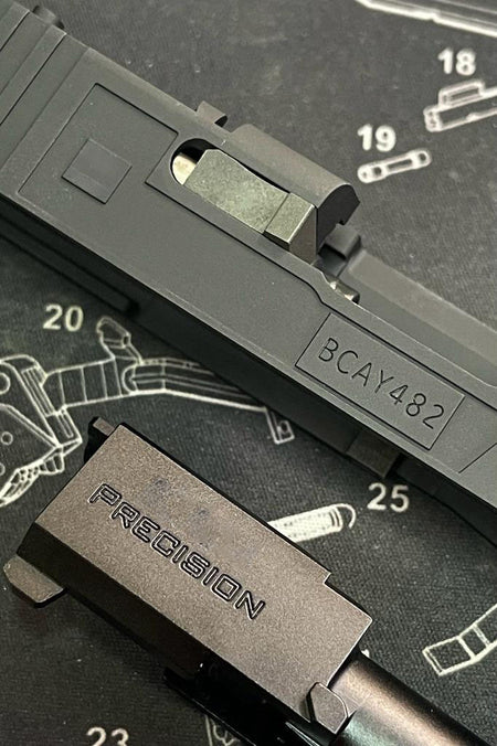 Bomber 10-8 19 RMR Slide Kit KK* Barrel For Tokyo Marui TM G Model 19 Gen4 GBBP Series-Silver