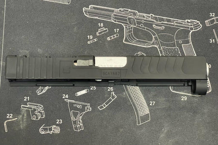 Bomber 10-8 19 RMR Slide Kit KK* Barrel For Tokyo Marui TM G Model 19 Gen4 GBBP Series-Silver