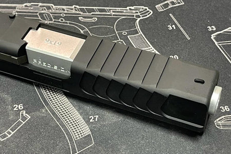 Bomber 10-8 19 RMR Slide Kit KK* Barrel For Tokyo Marui TM G Model 19 Gen4 GBBP Series-Silver