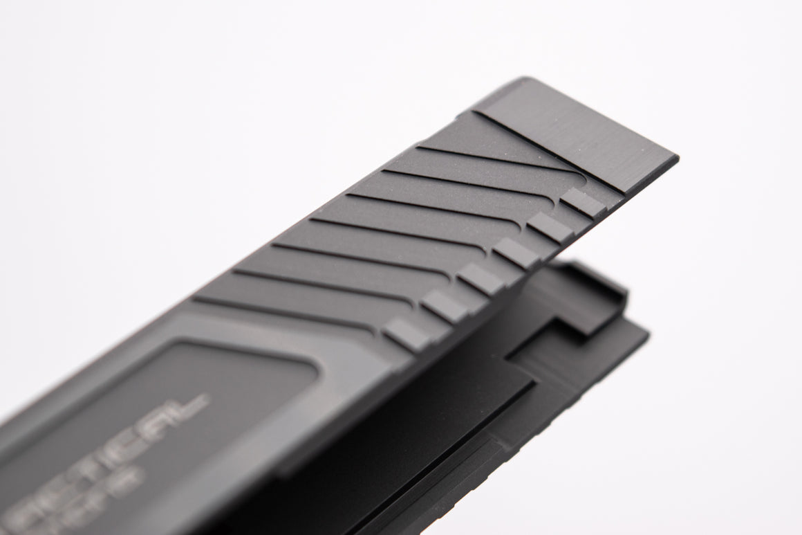 Bomber CNC Aluminum T** Style 34 Slide Set For TM G34 Gen4 GBB Pistol Series ( Shiny black )