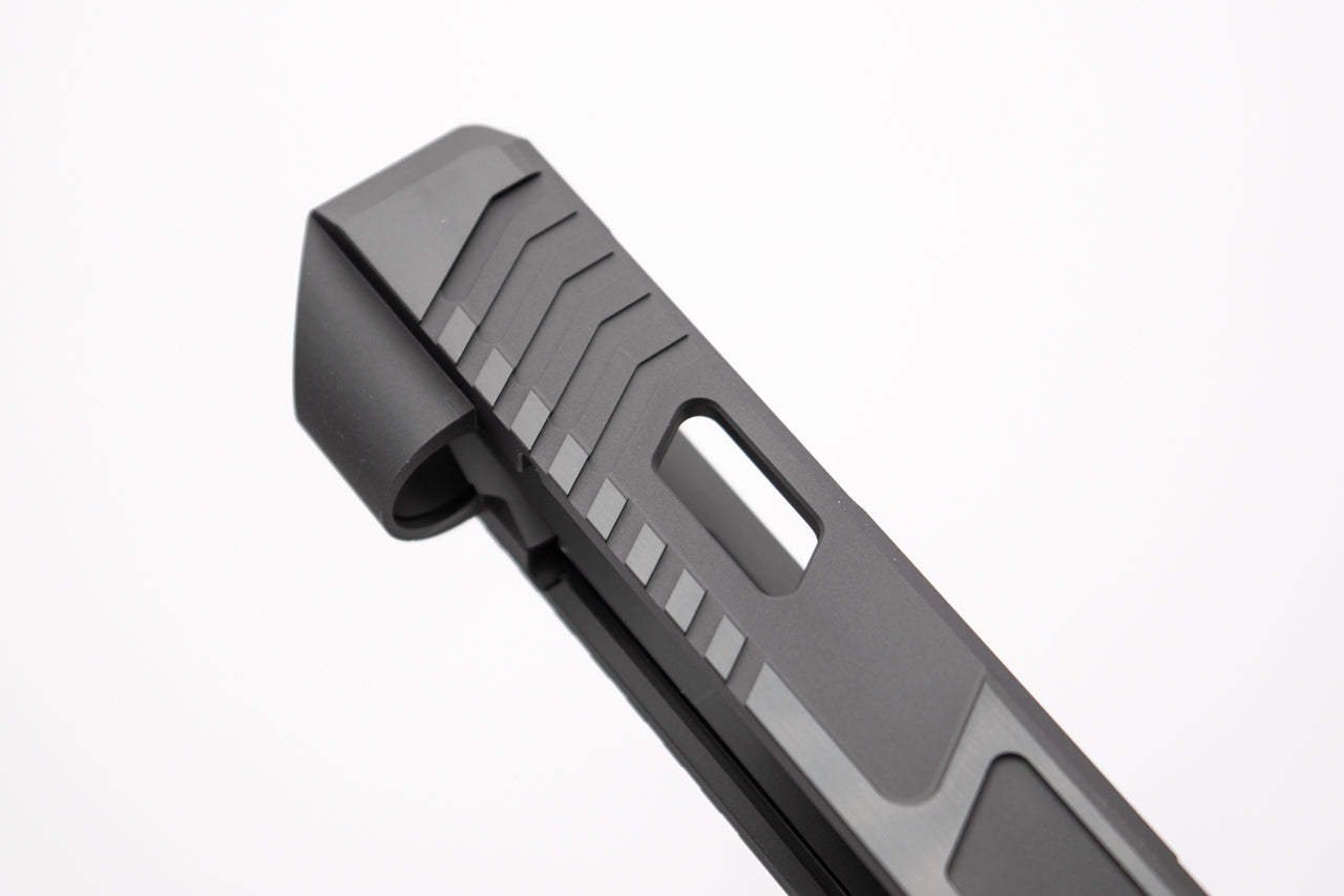 Bomber CNC Aluminum T** Style 34 Slide Set For TM G34 Gen4 GBB Pistol Series ( Shiny black )