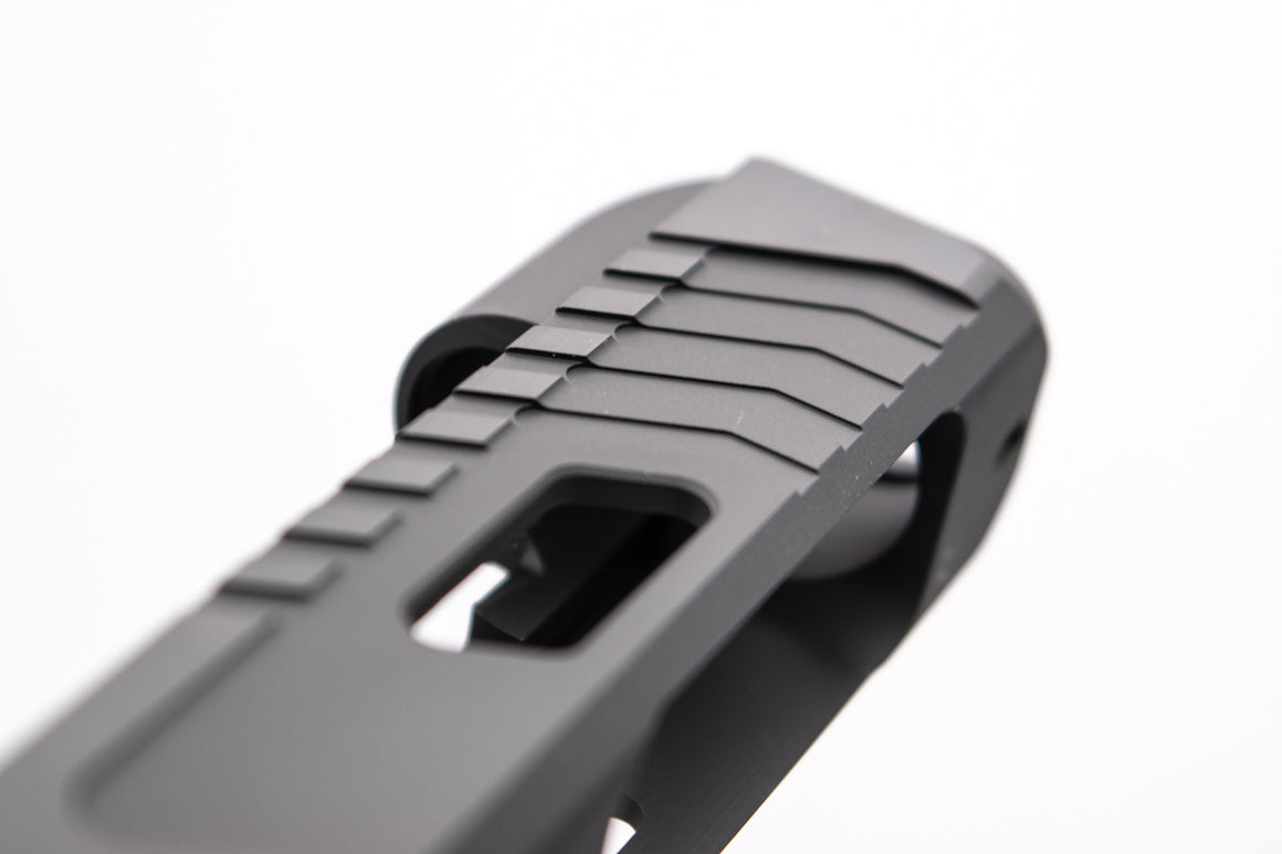 Bomber CNC Aluminum T** Style 34 Slide Set For TM G34 Gen4 GBB Pistol Series ( Shiny black )