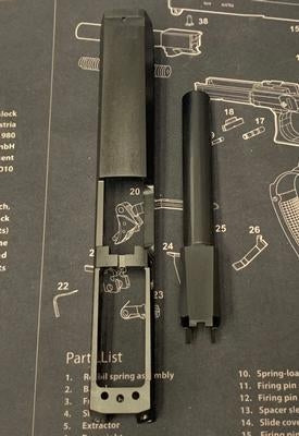 Bomber CNC Steel P320 M17 Slide Kit for SIG / VFC M17 GBB series ( BK ) ( Limited Edition )