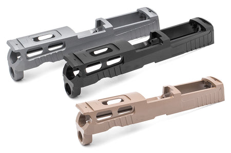 Bomber CNC Aluminum PRO-CUT ( 3.9 inch ) Slide Kit for SIG / VFC P320 GBB Series ( M18 Size )-Grey