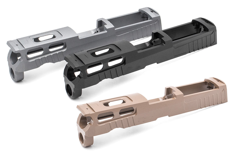 Bomber CNC Aluminum PRO-CUT ( 3.9 inch ) Slide Kit for SIG / VFC P320 GBB Series ( M18 Size )-Grey