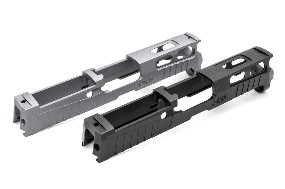 Bomber CNC Aluminum PRO-CUT ( 3.9 inch ) Slide Kit for SIG / VFC P320 GBB Series ( M18 Size )-Grey