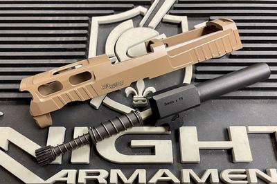 Bomber CNC Aluminum PRO-CUT ( 3.9 inch ) Slide Kit for SIG / VFC P320 GBB Series ( M18 Size )-Grey