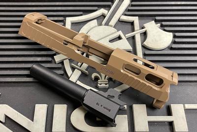 Bomber CNC Aluminum PRO-CUT ( 3.9 inch ) Slide Kit for SIG / VFC P320 GBB Series ( M18 Size )-Grey