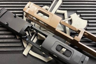 Bomber CNC Aluminum PRO-CUT ( 3.9 inch ) Slide Kit for SIG / VFC P320 GBB Series ( M18 Size )-Grey