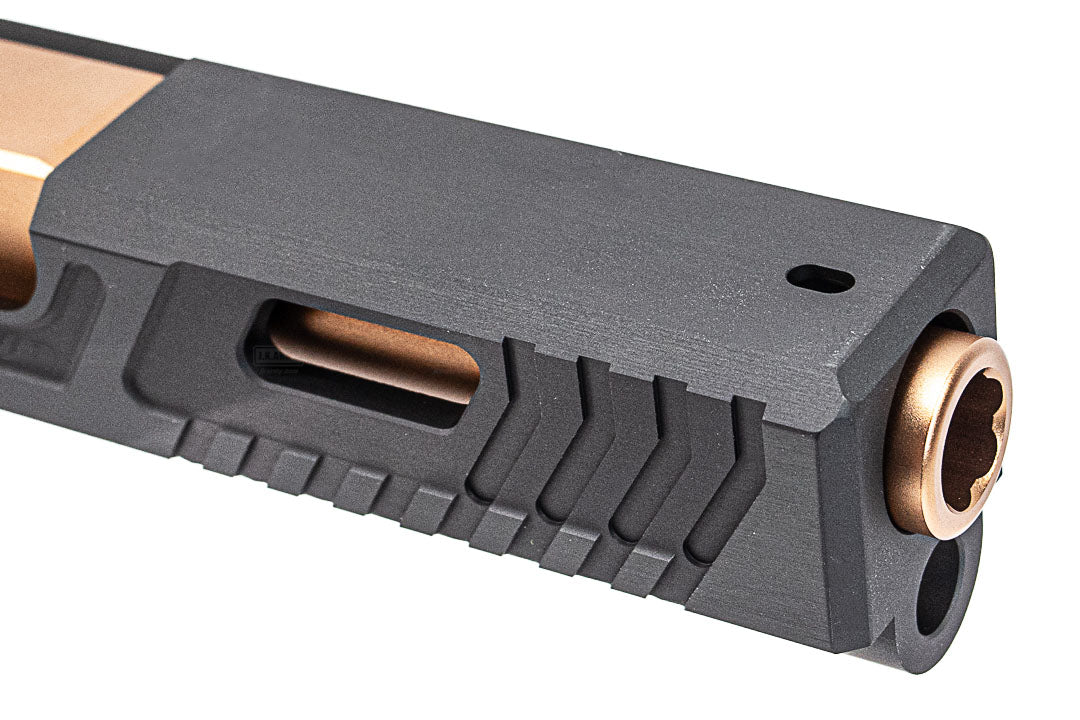 Bomber CNC Aluminum T Style G19 RMR Cut Slide Set For Marui TM G19 Gen3 GBBP -Silver