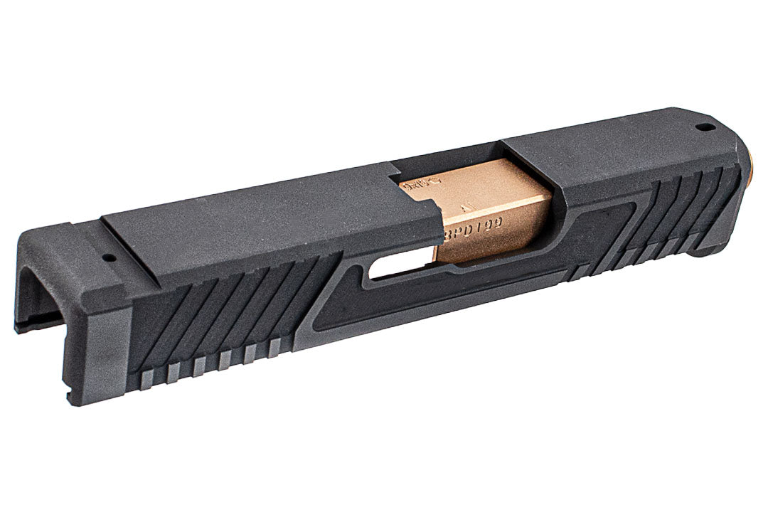 Bomber CNC Aluminum T Style G26 Slide Set For Marui TM G26 GBBP Series -Silver