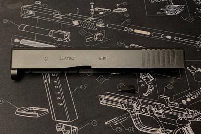 Bomber CNC Steel 19 Slide Kit for Tokyo Marui Model 19 GEN 3 GBB ( Black Limited )