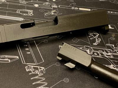 Bomber CNC Steel 19 Slide Kit for Tokyo Marui Model 19 GEN 3 GBB ( Black Limited )