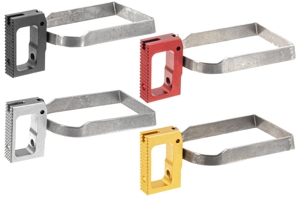 Bomber CNC Aluminium SV Style Flat Trigger For TM Hi-Capa GBBP Airsoft Series-Silver