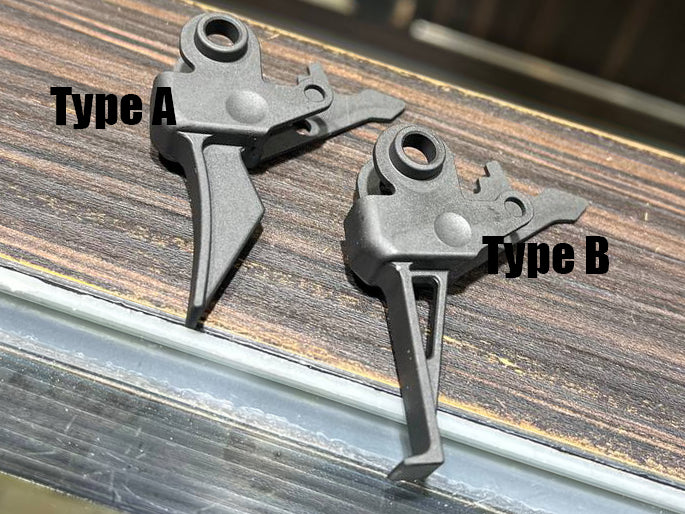 Bow Master CNC Steel Flat Trigger For Umarex / VFC MP5A5 GBB Series ( Type A / B ) ( For 3 Round Burst Only )-Type B