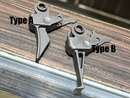 Bow Master CNC Steel Flat Trigger For Umarex / VFC MP5A5 GBB Series ( Type A / B ) ( For 3 Round Burst Only )-Type B