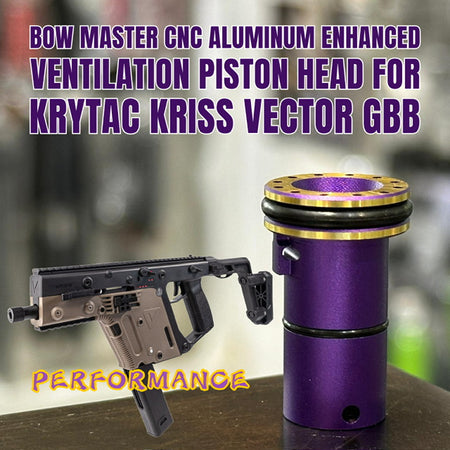 Bow Master CNC Aluminum Enhanced Ventilation Piston Head For Krytac Kriss Vector GBB