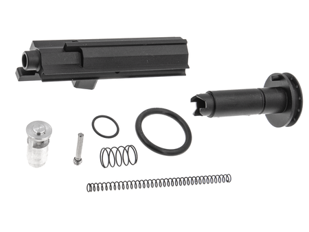 Bow Master 7 Series Aluminum CNC Loading Nozzle with Ultra Stabilize Valve Set For UMAREX / VFC MP5 GBB V2 ( Version 2 ) ( 22-23 Black Edition )