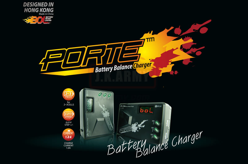 BOL PORTE Lithium Battery Balance Charger ( w/ UK Type Adapter )