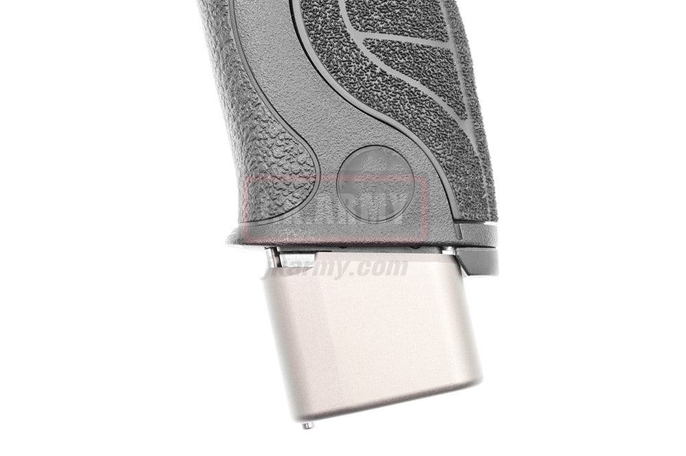 Bomber CNC Aluminum TT Style ( Long ) Magazine Pad Extension for Marui M&P9 GBB Magazine ( Titanium )