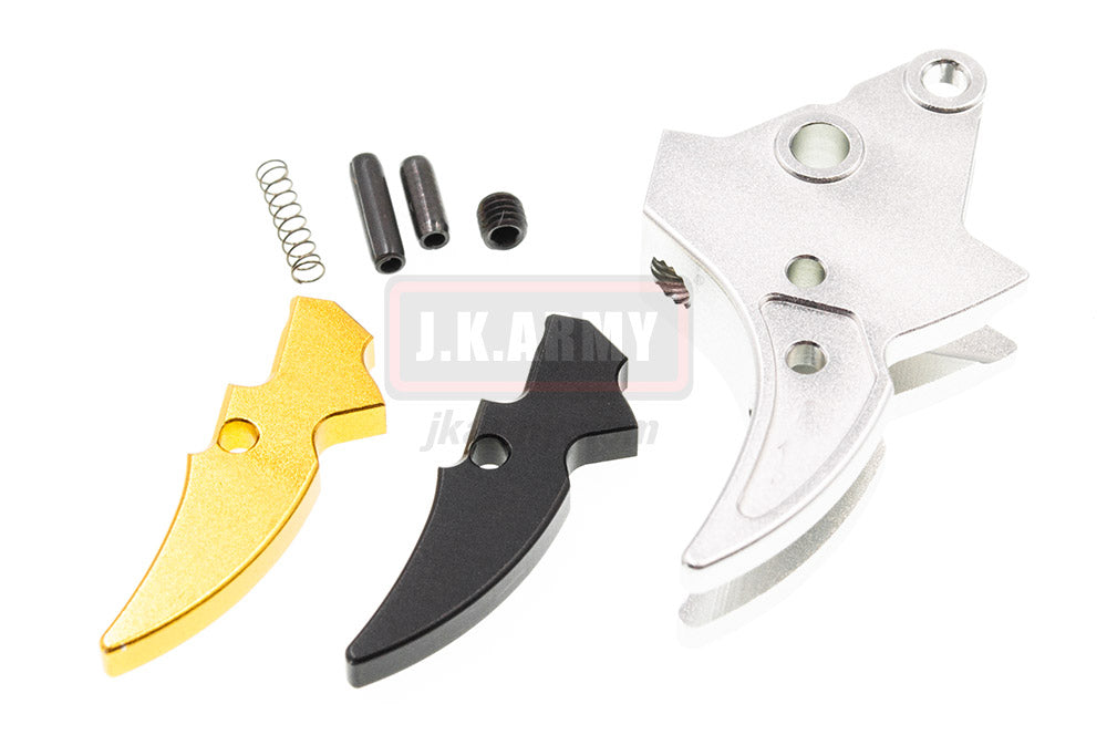 Bomber S-Style (Curved) Adjustable Trigger for Marui Airsoft M&P9 GBB series ( SV )