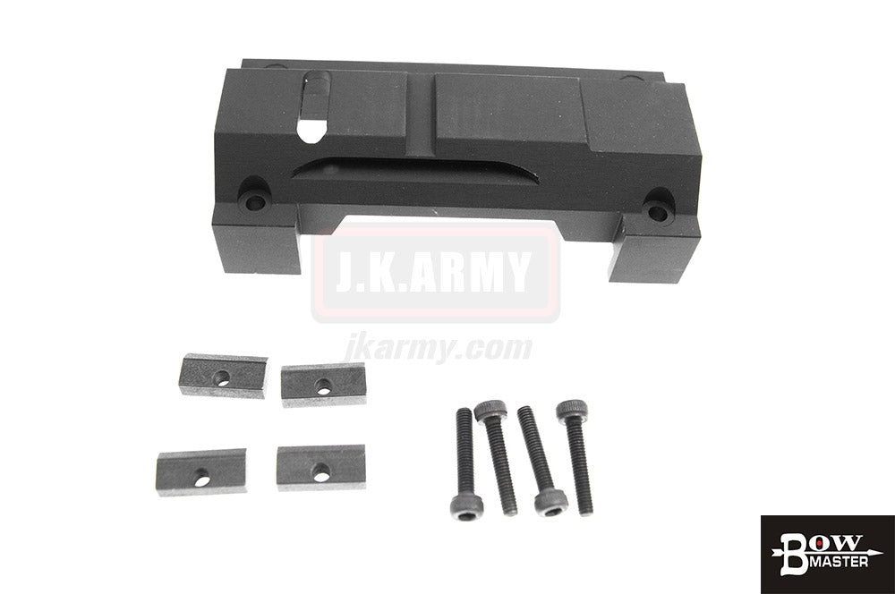 Bow Master Aluminum CNC Low Profile Mount for Umarex / VFC / WE MP5 , G3 Series ( Black )