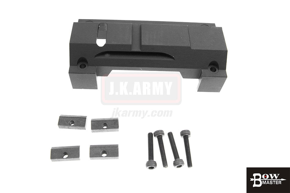 Bow Master Aluminum CNC Low Profile Mount for Umarex / VFC / WE MP5 , G3 Series ( Black )