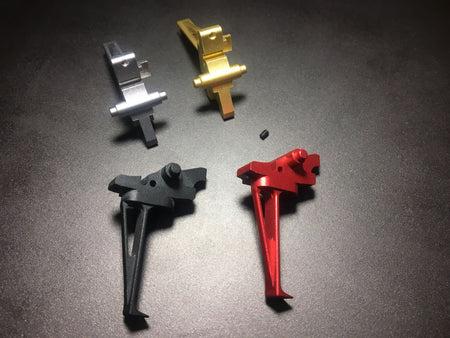 Bow Master 7075 Aluminum Trigger for Systema PTW M4 / AR / 416 ( Type B )-Red