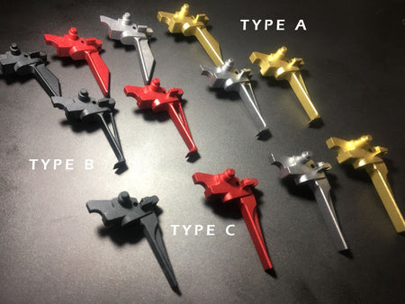 Bow Master 7075 Aluminum Trigger for Systema PTW M4 / AR / 416 ( Type C )-Red