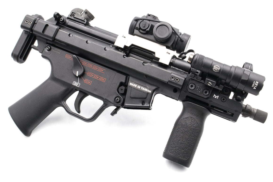 Bow Master MP5 T1 / T2  Low Profile Mount for Umarex / VFC / WE / TM MP5 , HK53 , G3 Series ( Black ) ( CNC Aluminum )