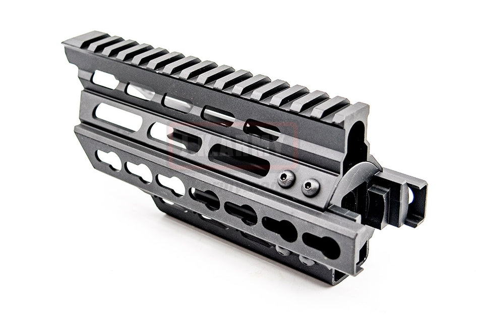 BATTLEAXE CNC Aluminum P90 RAS Handguard ( Keymod ) ( BK )