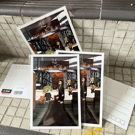 J.K.ARMY Prozi John Cat & Léon Style Postcard ( Free Shipping ) #jkarmycat #jkarmymeow #jkmeow #johnwick