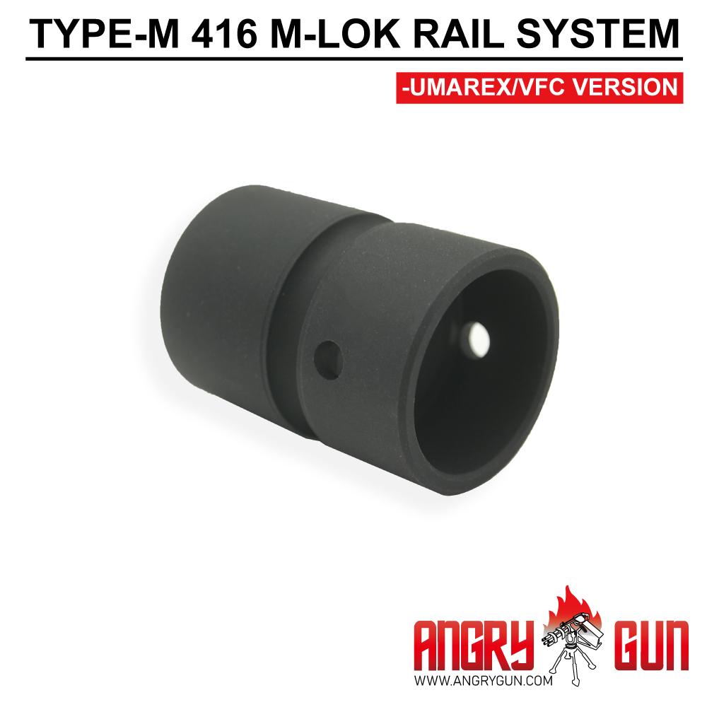 Angry Gun Type M 416 M-LOK Handguard Rail System for UMAREX / VFC HK416 Ver. or Marui TM 416 NGRS Ver. ( 9" / 13.5" )-Tokyo Marui NGRS-9 inch