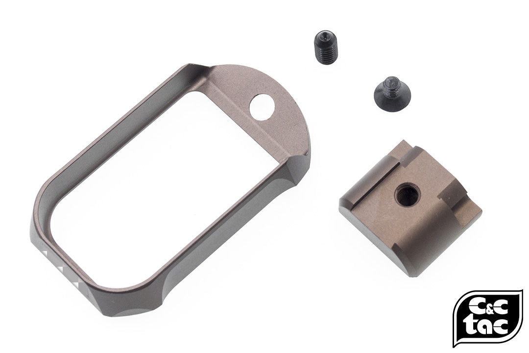 C&C Tac BKL Style CNC Aluminum Magwell for UMAREX GLOCK / TM G Series ( G Model ) ( DDC - Desert Dirt Color )