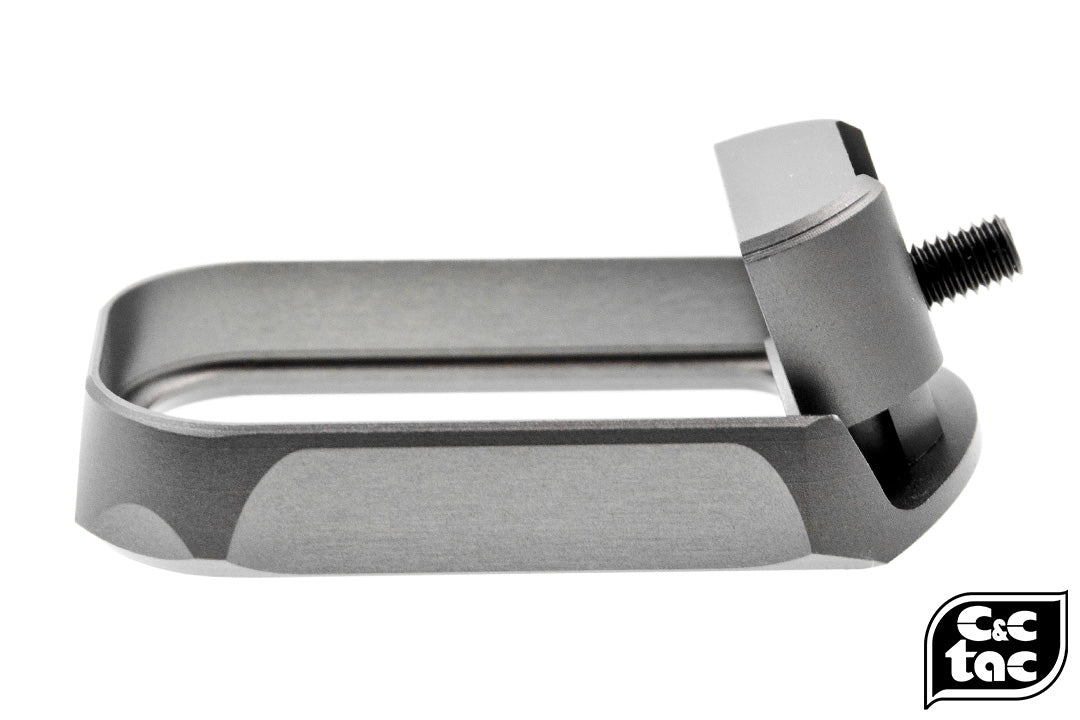 C&C Tac BKL Style CNC Aluminum Magwell for UMAREX GLOCK / TM G Series ( G Model ) ( Ti-Grey ) ( No-Marking )