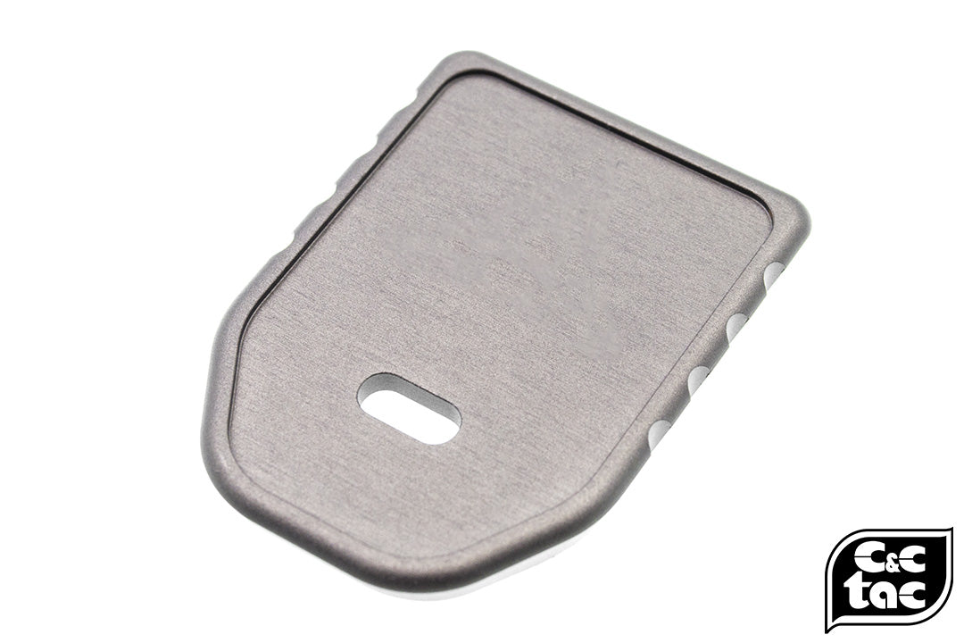 C&C Tac CNC Aluminum Magazine Base Pad For TM / WE G Series ( G Model ) ( V Style )-DDC ( Desert Dirt Color )