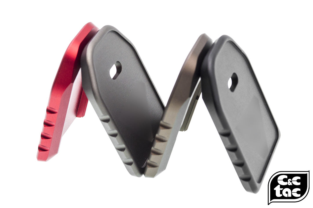 C&C Tac CNC Aluminum Magazine Base Pad For TM / WE G Series ( G Model ) ( V Style )-DDC ( Desert Dirt Color )