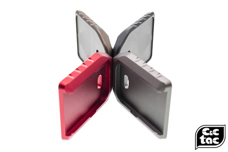 C&C Tac CNC Aluminum Magazine Base Pad For TM / WE G Series ( G Model ) ( V Style )-DDC ( Desert Dirt Color )