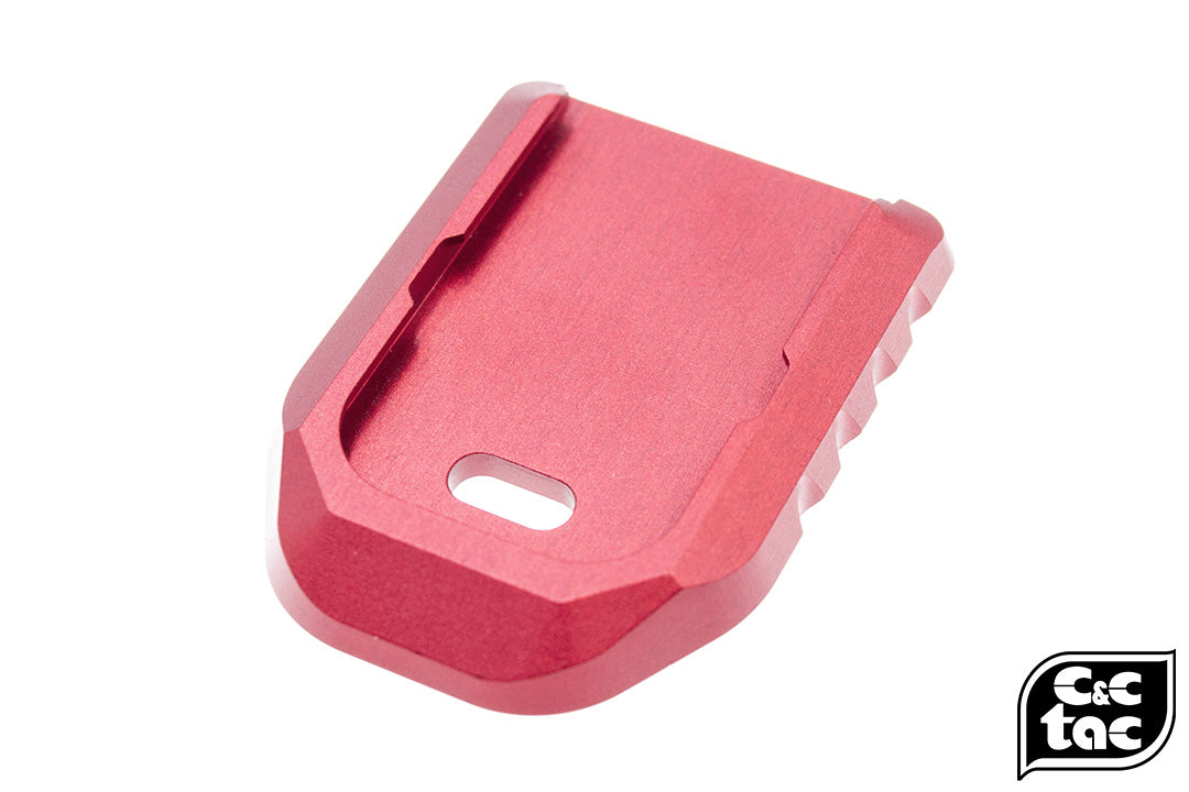 C&C Tac CNC Aluminum Magazine Base Pad For TM / WE G Series ( G Model ) ( V Style )-DDC ( Desert Dirt Color )