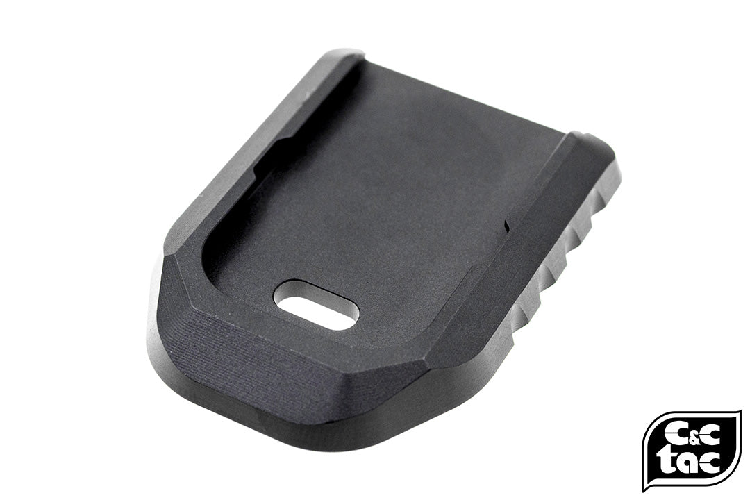 C&C Tac CNC Aluminum Magazine Base Pad For TM / WE G Series ( G Model ) ( V Style )-DDC ( Desert Dirt Color )